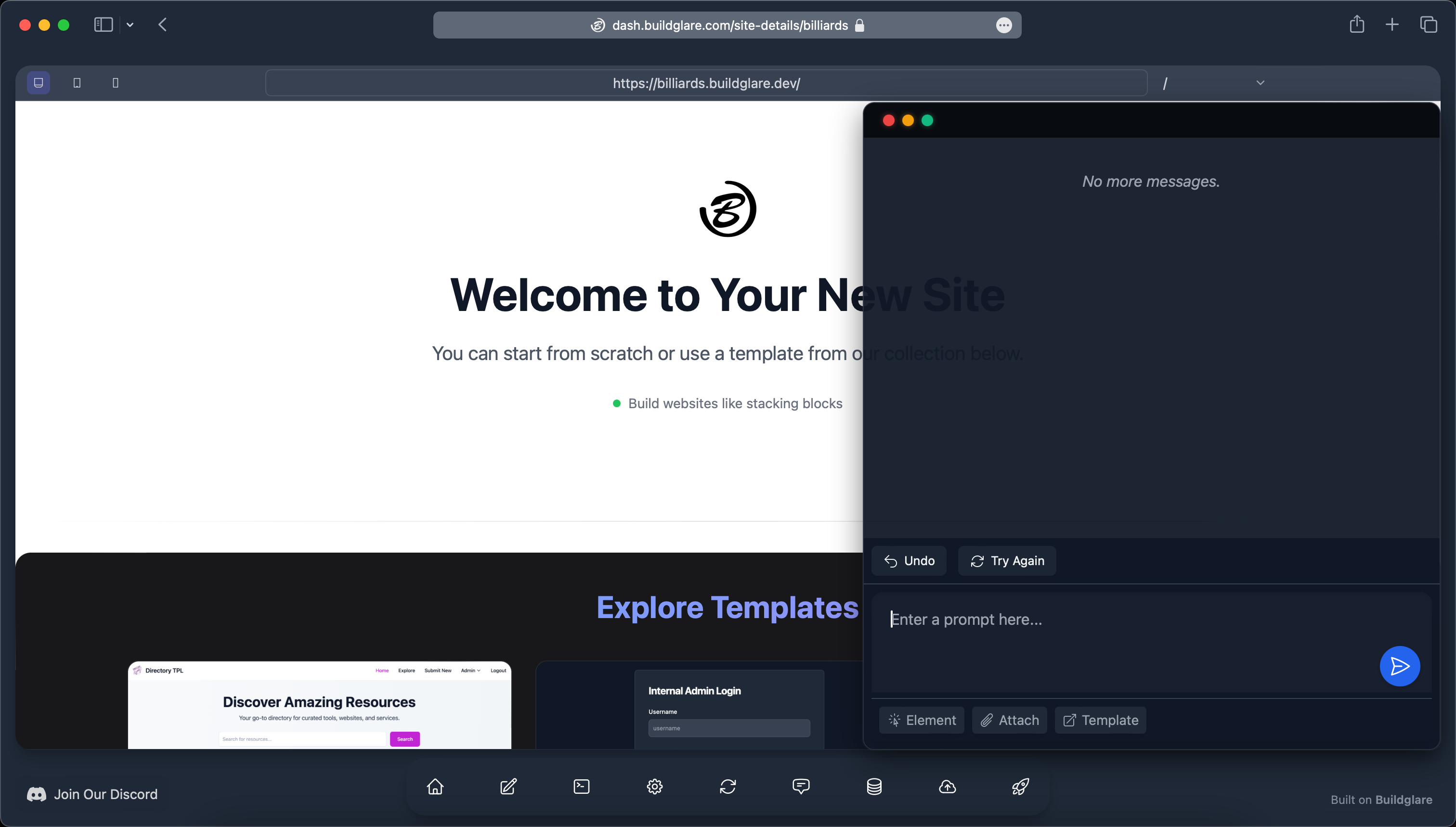 Buildglare Editor Screenshot